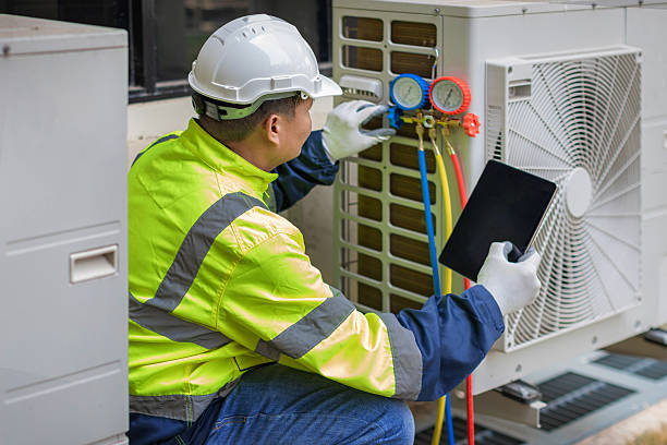 Professional Hvac technician working in Barco, NC